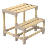 Стъпало 2 Нива Wood 38/39/48 см Бежово