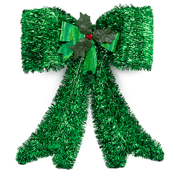 и02-21112-2 Коледна декорация Пандела за закачане 42 см зелено светеща