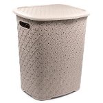 Кош за бельо knitted 52л 37/43см капучино
