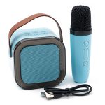Колонка Bluetooth 9/9 см С МИКРОФОН ОВАЛ СИНЬО