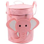 Кош текстил детски с капак 45/31 см розово