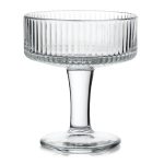 Чаша на столче 12,2/7,2 см 4 броя ребро