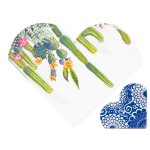 Салфетки 33/33 см 20 броя Син декор/Кактуси