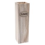 Ваза дървена за сухи цветя 40 см Flower