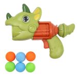 Пистолет динозавър с меки топчета 7 части 25/22,5см