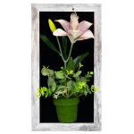 Картина 3D обемна лилиум 40/22 см лилаво