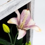 Картина 3D обемна лилиум 40/22 см лилаво