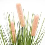 Изкуствено цвете 42 см папур розово