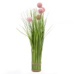 Изкуствено цвете 42 см краспедия розово