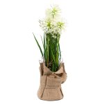 Изкуствено цвете 51 см глухарче бяло