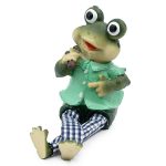Градинска декорация жаба с висящи крака 26 см