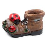 Градинска декорация кашпа калинки и кубинка 20/7,5 см