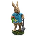 Градинска декорация заек с лопата 30 см