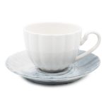 Сервиз за капучино 12 части 0.200 литра релеф чиния мрамор