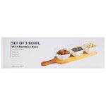 Купа 3 броя с поставка дъска 11,5/9/5 см ананас