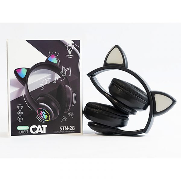 Слушалки Bluetooth с котешки уши STN-28