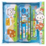 Комплект ученически 9 части с метален несесер 2 нива