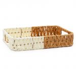 Поднос правоъгълник 3 броя 35/31/27 см бежово/карамел - Image 2