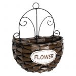 Кошница за закачане 3 броя 23/18/15 см. кафяво - Image 2