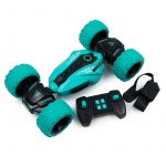 Кола-каскадьор с батерии и дистанционно с пара 32/17/8 см тюркоаз - Image 3