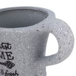 Кашпа чаша с чинийка garden сиво - Image 2