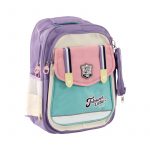 Раница с 2 отделения и преден джоб и несесер 38/30/12см. лилаво - Image 3