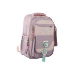 Раница с 2 отделения и 2 предни джоба и несесер 42/32/14 см. лилаво - Image 2