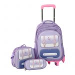 Раница тролей с 2 отделения, несесер и чанта за обяд 40/30/15см. зайче - Image 2