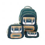 Раница тролей с 2 отделения, несесер и чанта за обяд 40/30/15см. динозавър - Image 2