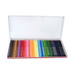 Моливи цветни 50 цвята пластмасови метална кутия 39х18 см - Image 2