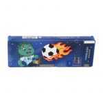 Несесер твърд с 3 отделения и острилка 3D футбол - Image 2