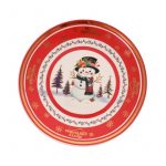 Коледна чиния 25 см. кант имел - Image 2