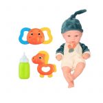 Бебе с шише и дрънкалки 25.4 см