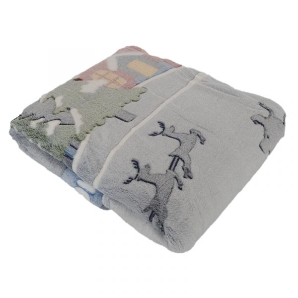 коледно одеяло разноцветно меко