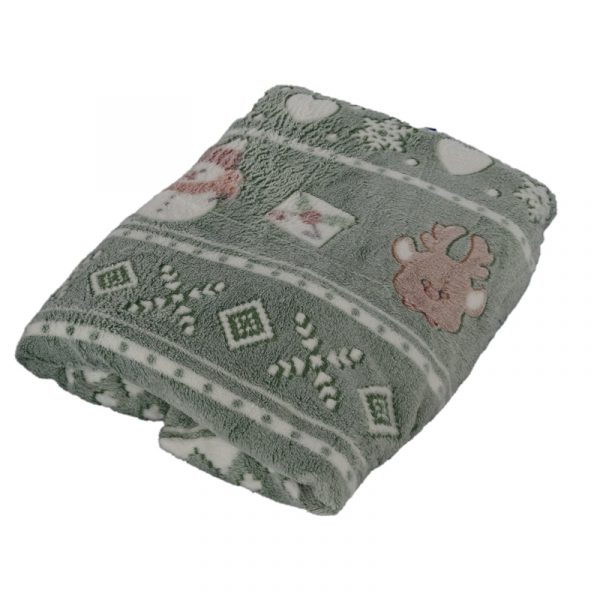 коледно зелено одеяло