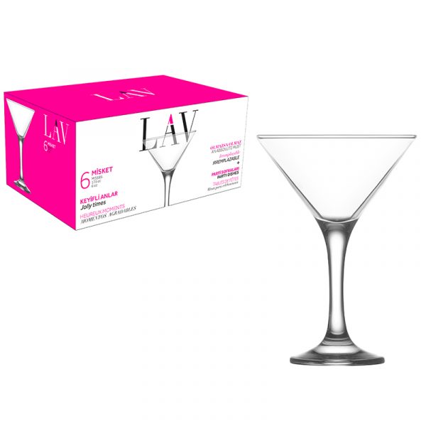 стъклени чаши Misket комплект от 6 броя