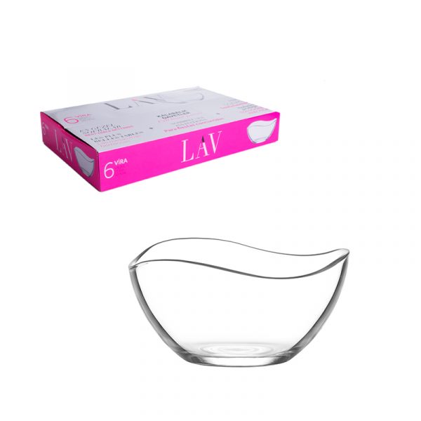 стъклени купички комплект от 6 броя