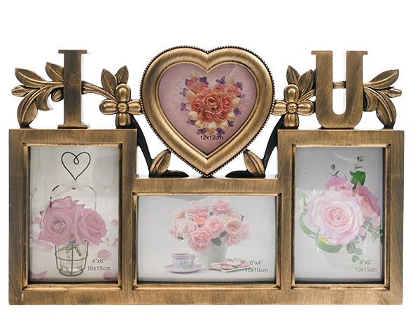 Рамка за 3 снимки I Love You,26x40 см