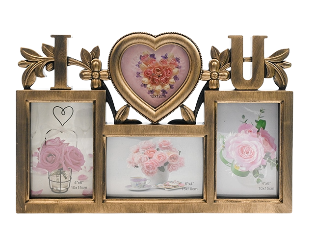Рамка за 3 снимки I Love You,26x40 см