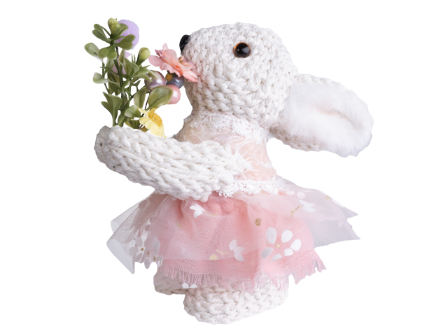 великденска декорация заек с рокля