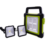Соларен прожектор с 2 LED панела и USB