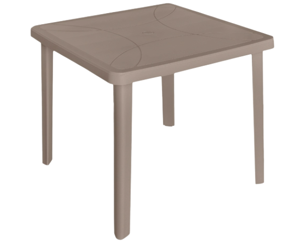Градинска маса Nettuno 80x80x72 см в цвят капучино
