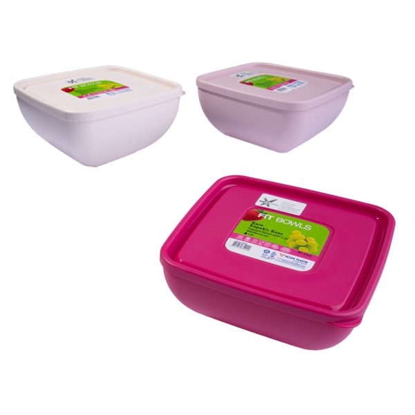 Купа квадрат с капак 1,2 литра