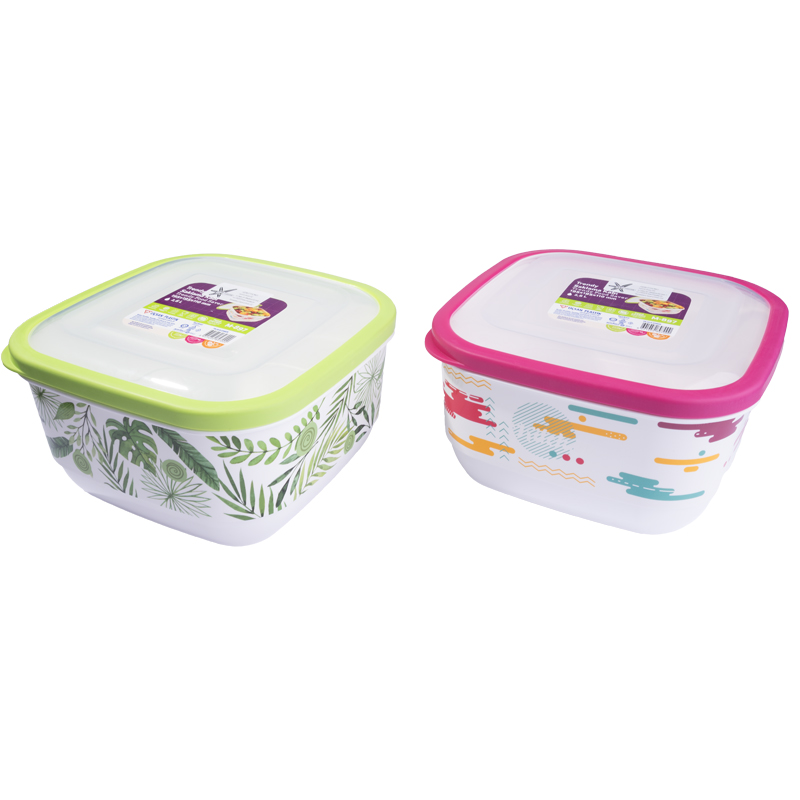 И107234_1_800x800 контейнер за съхранение квадрат с декор 2,6 литра