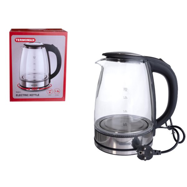 стъклена електрическа кана Termomax