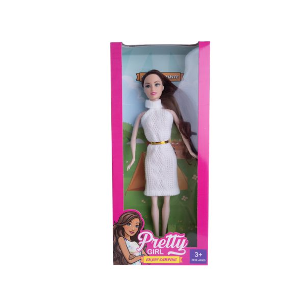 кукла с плетена рокля 28 см.