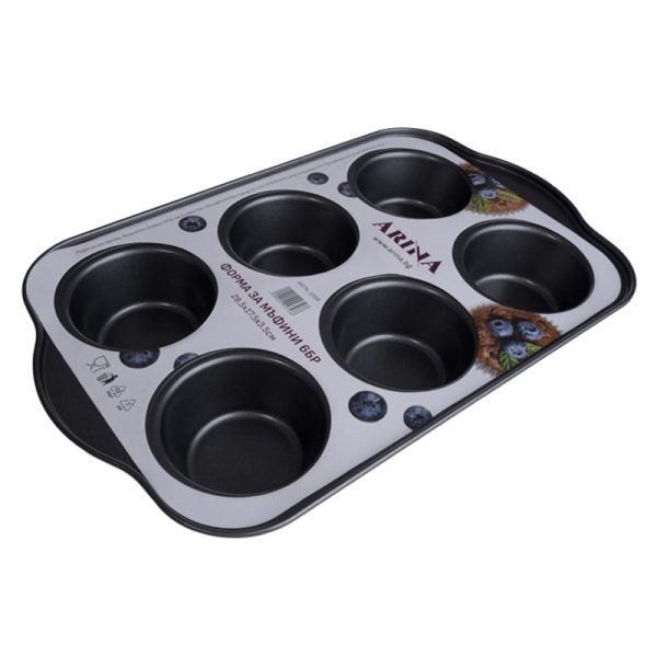 форма за мъфини 6 броя