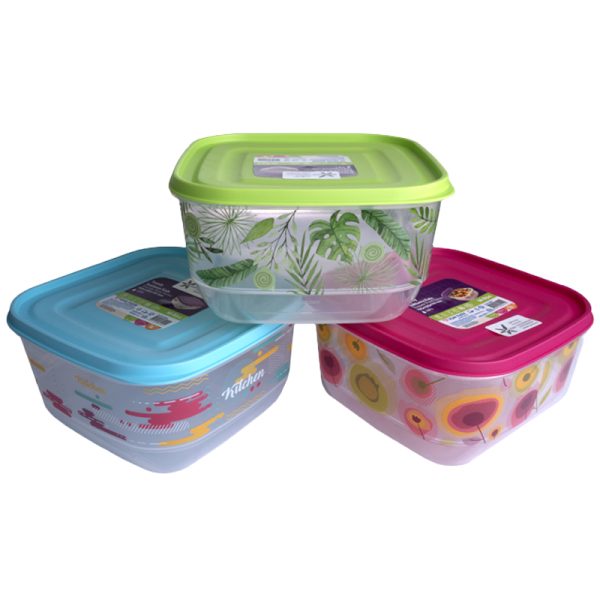 контейнер за съхранение с декор 2,5 литра