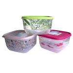 контейнер за съхранение квадрат с декор 3,6 литра