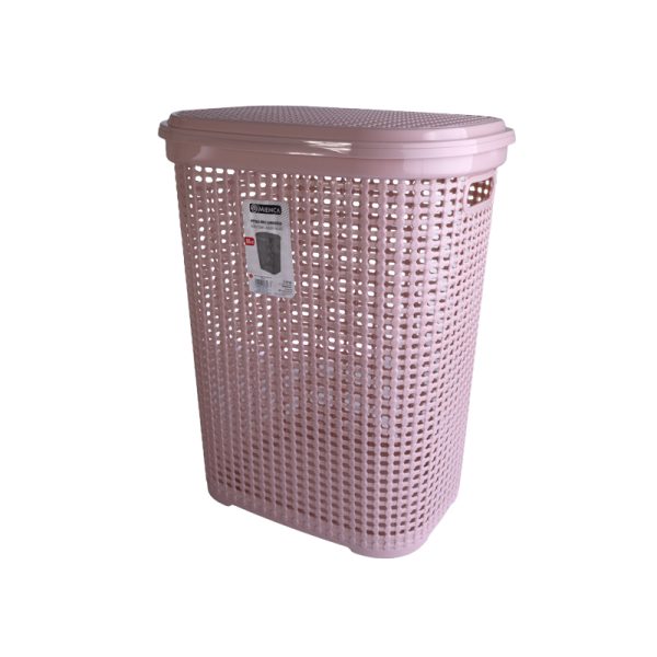 Кош за бельо 55 литра/розово